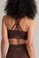 Criss-Cross Bra Always Dressed Soft Brown | Hey Honey & Active Wear