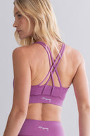 Criss-Cross Bra Striking Purple | Hey Honey & Active Wear