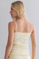 Pointelle Top Pastel Yellow | Hey Honey & Active Wear