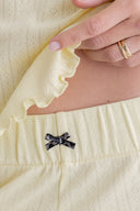 Shorts Pointelle Pastel Yellow | Hey Honey & Active Wear