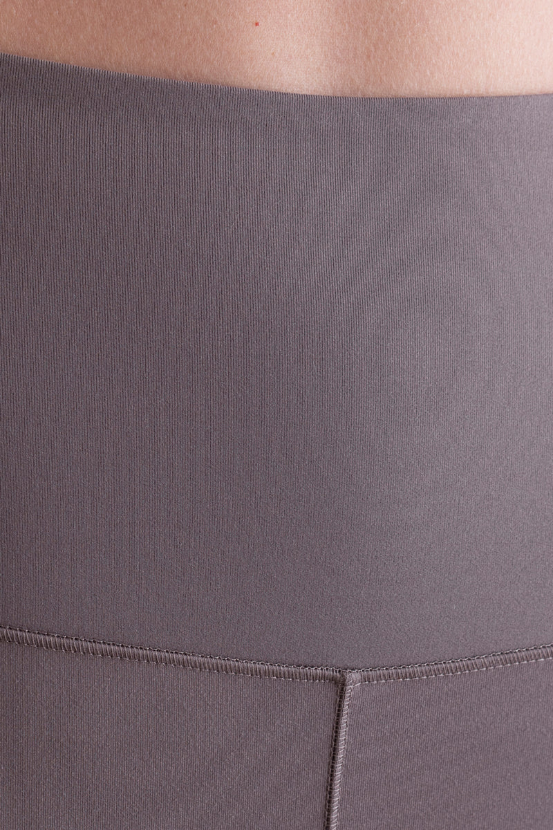 High-Waist Cropped Leggings Cotton Touch Taupe | Hey Honey & Active Wear
