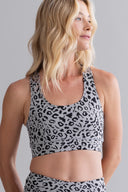 Racerback Bra Mono Leo Stone | Hey Honey & Active Wear