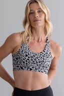 Criss-Cross Bra Mono Leo Stone | Hey Honey & Active Wear