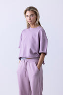 Short Sleeve Sweat Mauve | Hey Honey & Active Wear