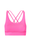 Criss-Cross Bra Neon Pink | Hey Honey Yoga & Active Wear