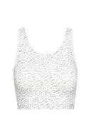 Bustier Feather White | Hey Honey Yoga & Active Wear