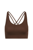 Criss-Cross Bra Always Dressed Soft Brown | Hey Honey & Active Wear