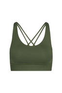 Criss-Cross Bra Forest Night | Hey Honey Yoga & Active Wear