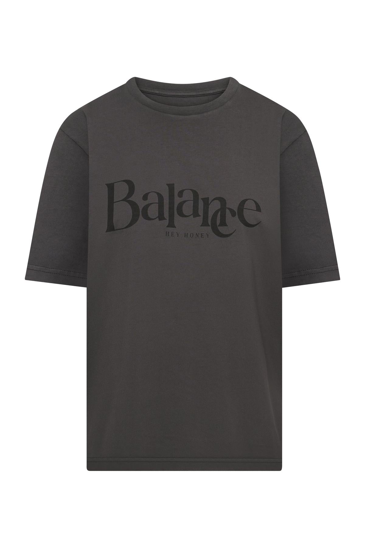 T-Shirt Balance Black Whole | Hey Honey & Active Wear