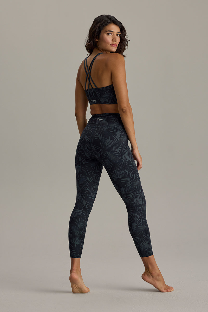 Criss-Cross Bra Palm Teal | Hey Honey & Active Wear