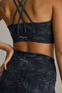 Cropped Palm Teal Set | Hey Honey & Active Wear