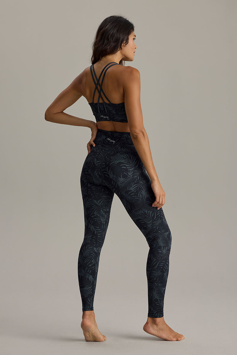 Leggings Palm Teal | Hey Honey & Active Wear