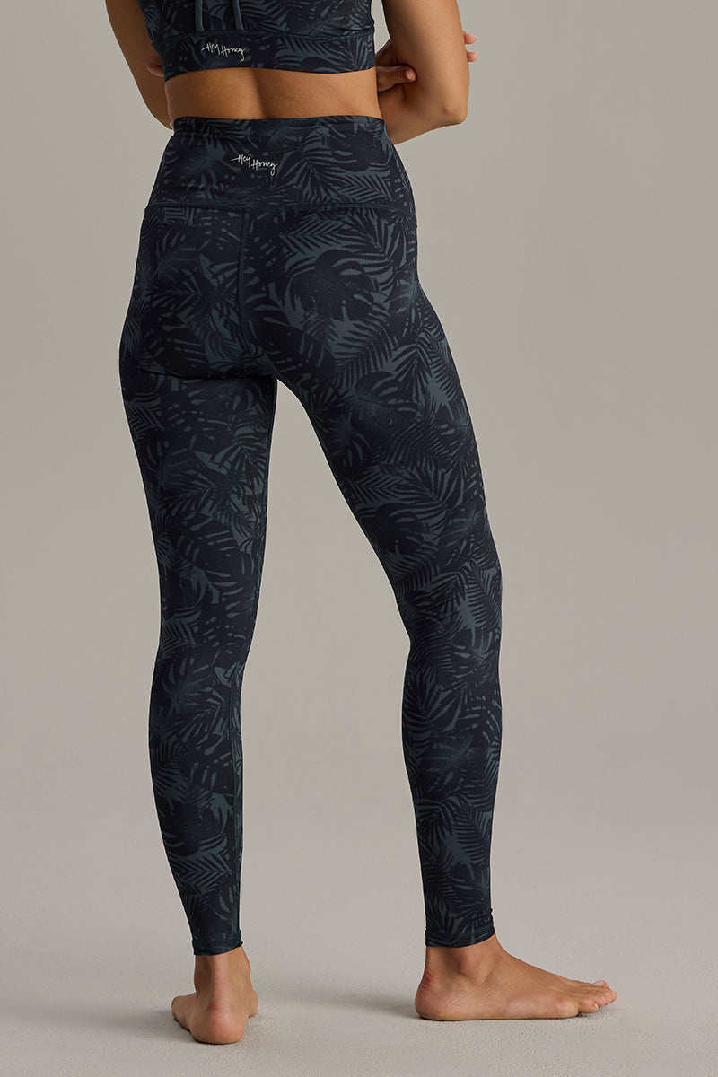 Leggings Palm Teal | Hey Honey & Active Wear