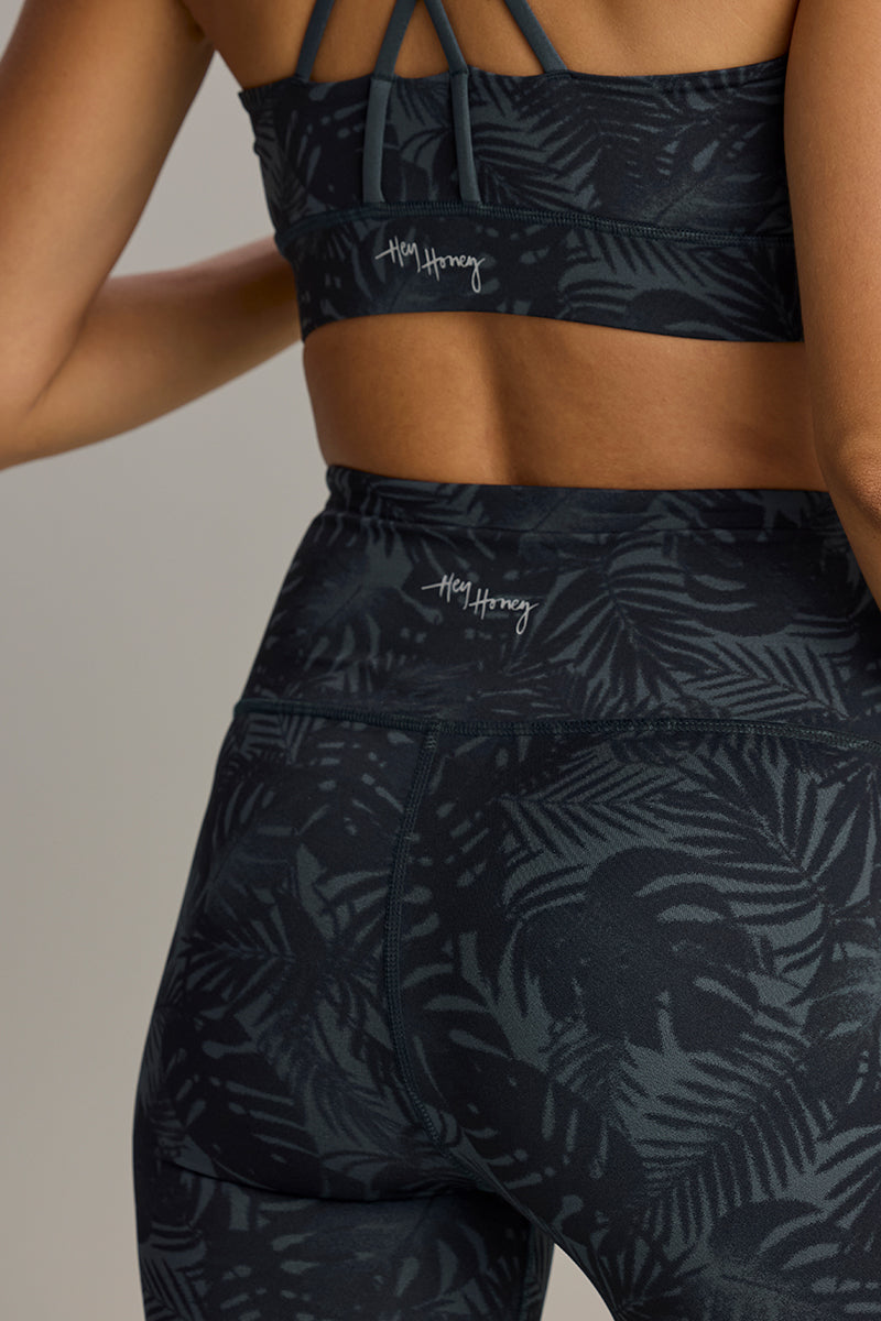 Leggings Palm Teal | Hey Honey & Active Wear