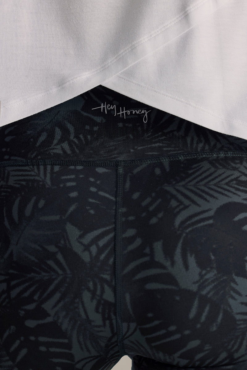 Active Wrap Tee White | Hey Honey & Active Wear