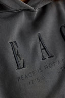 Hoodie Peace Black Washed | Hey Honey & Active Wear