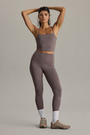 Longline Bustier Cotton Touch Taupe | Hey Honey & Active Wear