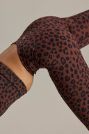 Leggings Leo Chocolate | Hey Honey Yoga & Active Wear
