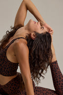 Leggings Leo Chocolate | Hey Honey Yoga & Active Wear