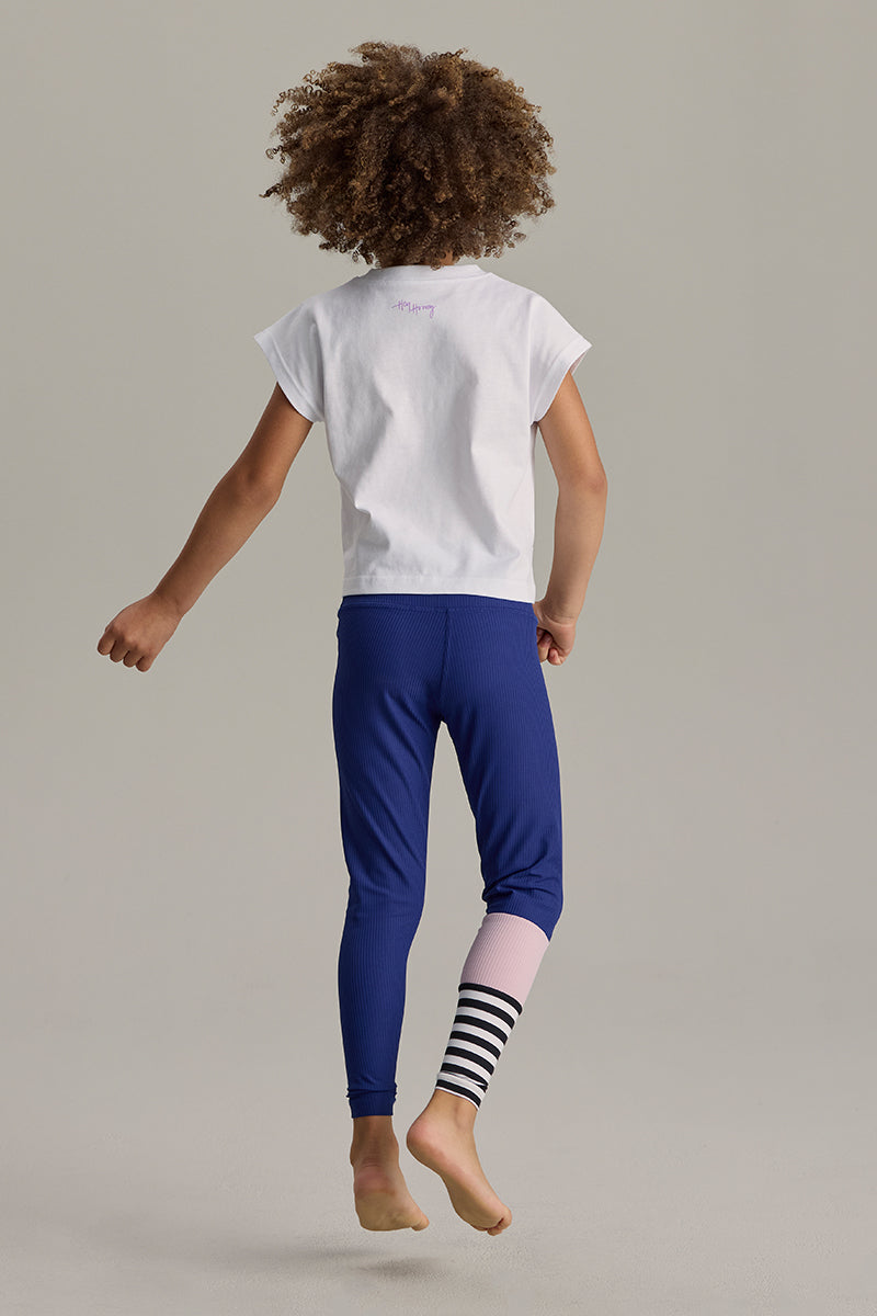 Kids Cropped T-Shirt White | Hey Honey & Active Wear