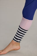 Kids Surf Style Leggings Ribbed Blue Depth | Hey Honey & Active Wear