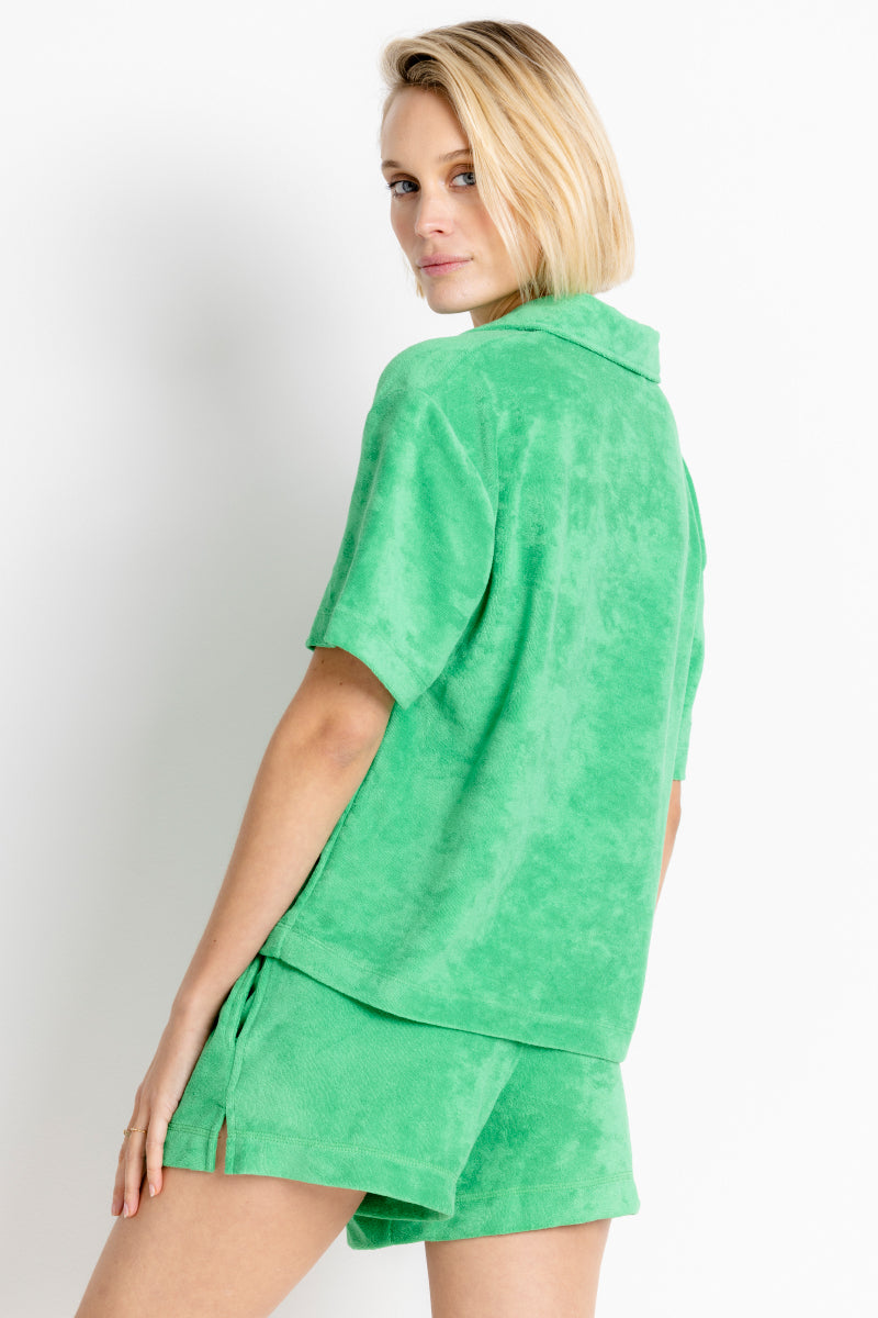 Terry Island Green Set | Hey Honey Yoga & Active Wear