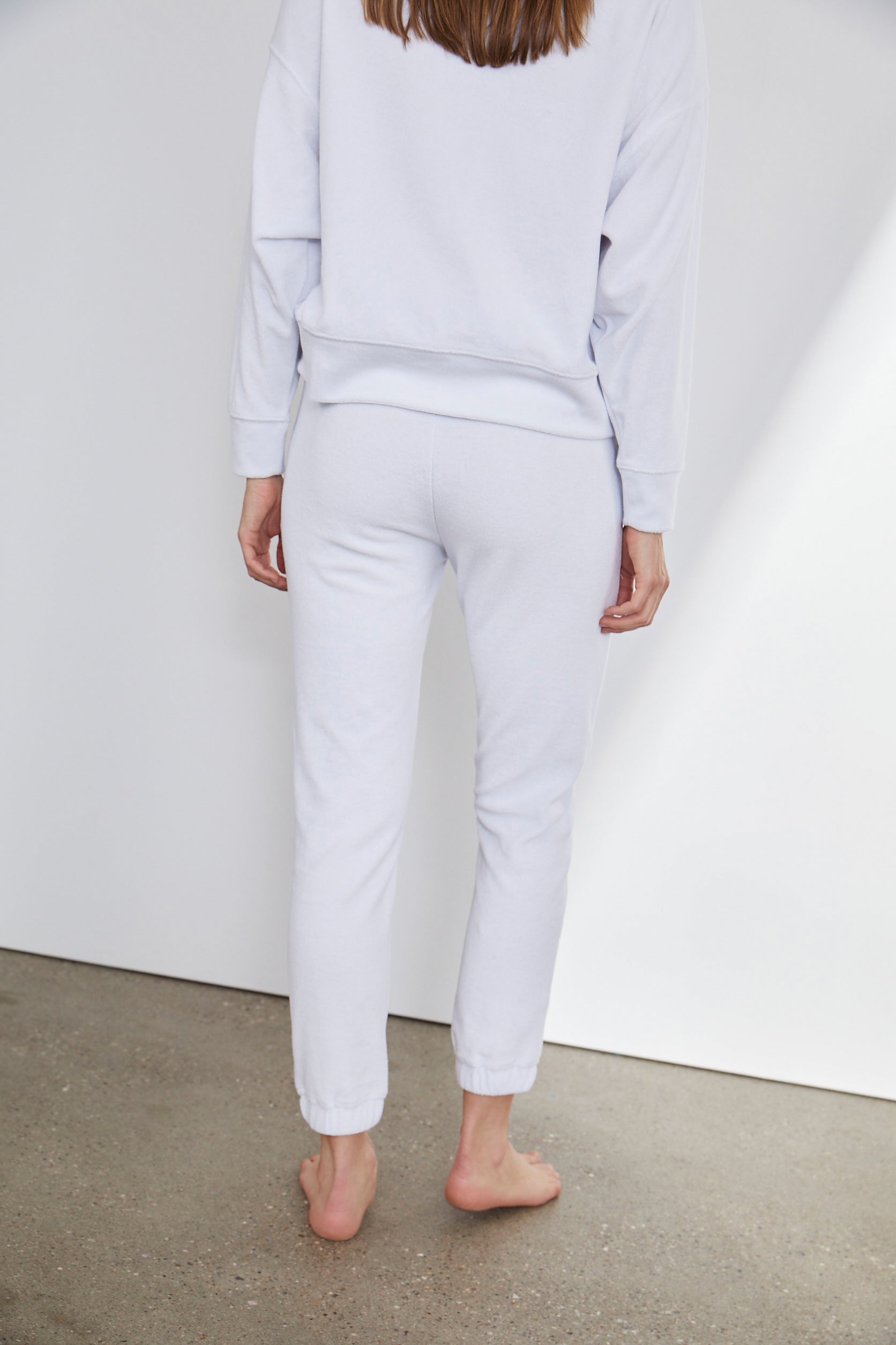 Terry Trackpant White | Hey Honey Yoga & Active Wear